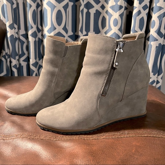 Ankle Boots Soul Naturalizer Haley Wedge Bootie Grey Naturalizer